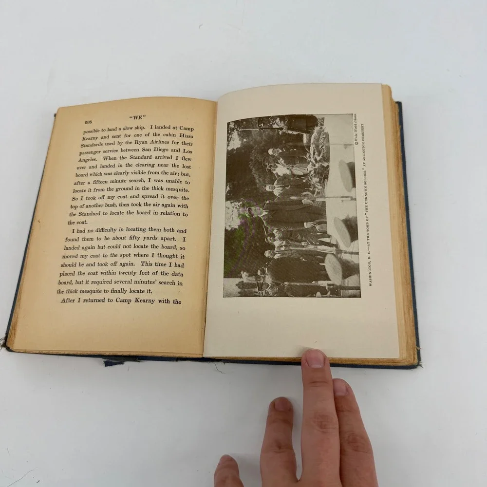 WE Charles Lindbergh 1927 Grosset & Dunlap Vintage Aviation Book Spirit St Louis